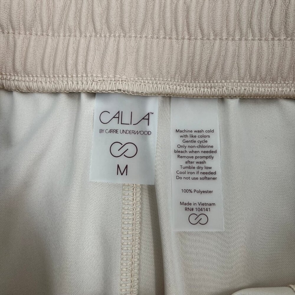 CALIA by Carrie Underwood Tan Pleather Joggers | Perfect for Any Season - Picture 7 of 7